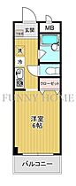 東京都目黒区目黒本町2丁目（賃貸マンション1R・3階・18.06㎡） その2