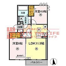 D-ROOＭ菊池  ｜ 福岡県三井郡大刀洗町大字山隈416-1（賃貸アパート2LDK・1階・53.76㎡） その2