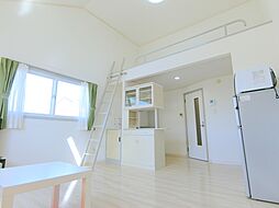 クレール堀 3号棟 205号室 2階ワンルームのリビング/ダイニング