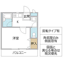 グランパルAZ  III 307号室 ｜ 茨城県水戸市堀町（賃貸マンション1K・3階・24.96㎡） その2