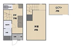 ジラソーレI A・B棟 1DKの間取図画像