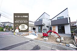 八王子市楢原町 南西公道6Mで日当たり良好 新築戸建2棟 車