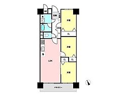南砂町グリーンハイツ2号棟 3LDKの間取図画像