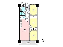 南砂町グリーンハイツ2号棟 3LDKの間取図画像
