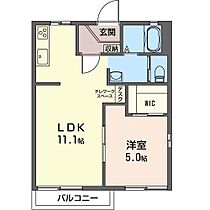 ドミール A 103号室 ｜ 茨城県土浦市若松町（賃貸アパート1LDK・1階・38.50㎡） その2