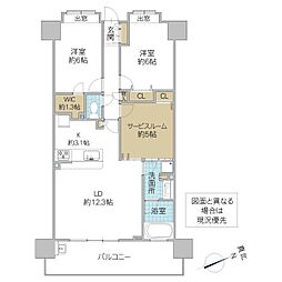 カインドステージ土浦 2SLDKの間取図画像