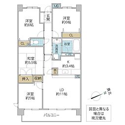 マリーナガーデン土浦 4LDKの間取図画像