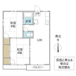 間取図画像 2LDK