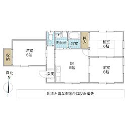 たんぽぽコーポ 1階3DKの間取り