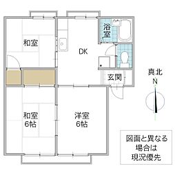 ナチューレ刈谷 3DKの間取図画像