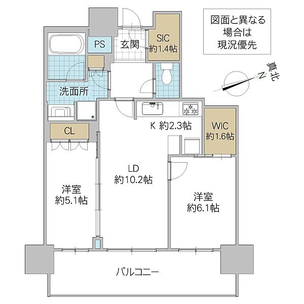 パークシティ柏の葉キャンパス ザ・ゲートタワー ウエスト 3608号室｜千葉県柏市若柴(賃貸マンション2LDK・36階・59.81㎡)の写真 その2