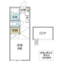 フローレンス南青山 1階ワンルームの間取り