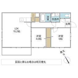 ピュアリティ柏の葉 2LDKの間取図画像