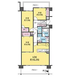 間取図画像 3LDK