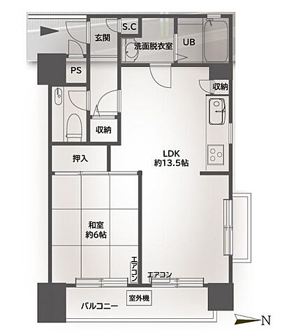 間取り ライオンズマンション松原第2 4階/-