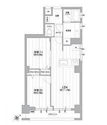 間取図画像 2LDK