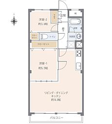 間取図画像 2LDK