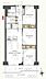 間取り：3LDK、専有面積66.00m2、南向け