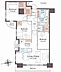 間取り：3LDK、専有面積70.92m2、西向け角部屋