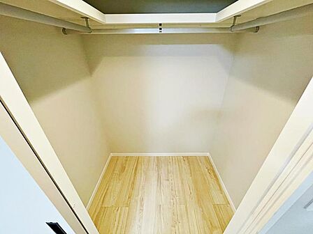 ウォークインクローゼット。全居室収納あり。