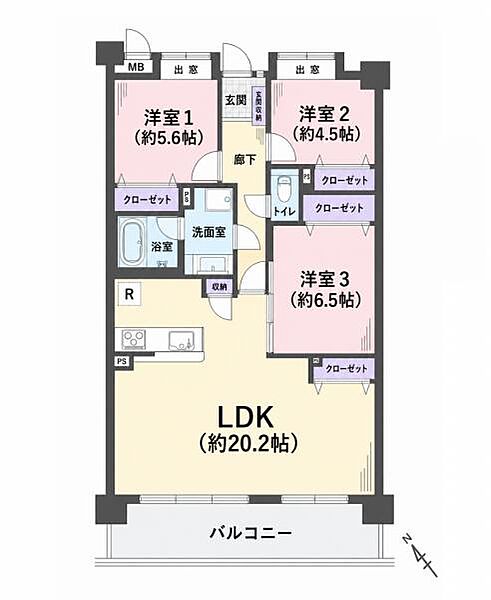 間取りを拡大表示