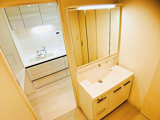 洗面 フルリノベ済　ビスタセーレ向陽台四号棟 1階/-