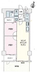 ライオンズマンション志村三丁目 2LDKの間取図画像