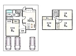 菩提寺西1丁目　中古戸建 4LDKの間取り