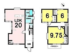中古戸建 　湖南市菩提寺東4丁目 3LDKの間取り