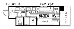 エル・セレーノ高松中央 ワンルームの間取図画像