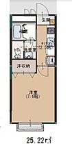 東京都福生市牛浜（賃貸アパート1K・2階・25.22㎡） その2