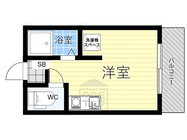 大阪府茨木市末広町(賃貸マンション1R・5階・15.00㎡)の写真 その2