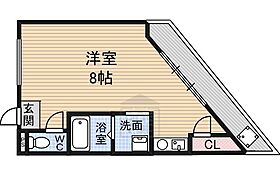 大阪府茨木市沢良宜東町（賃貸マンション1R・2階・27.00㎡） その2