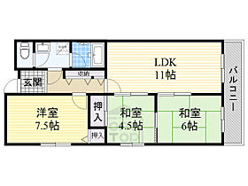 大阪府摂津市東正雀（賃貸マンション3LDK・5階・65.80㎡） その2