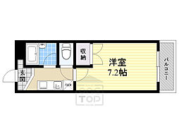 サンライン富田丘 1Kの間取図画像