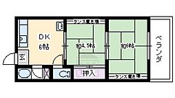 上中条ハイツ 1階/-