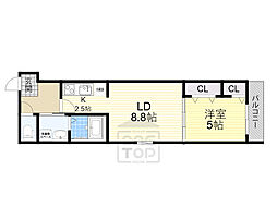 間取図画像 1LDK