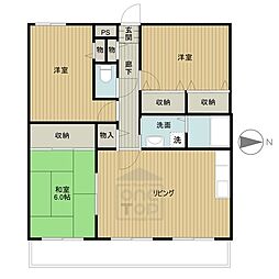 フレーバーフラッツ 3LDKの間取図画像