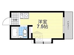 ヤスダマンション ワンルームの間取図画像