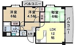 メゾン・ド・プレジール1 3LDKの間取図画像