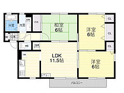 パークハイム前田 3LDKの間取図画像