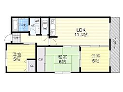 アドバン 3LDKの間取図画像