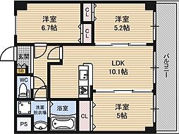 Prosper正雀本町 3LDKの間取図画像