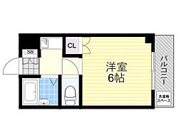 フェニックス水尾 ワンルームの間取図画像