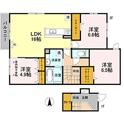 グランガーデン 3LDKの間取図画像
