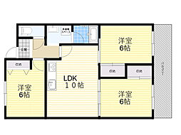 ヴェルドミール 3LDKの間取図画像