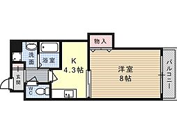 MAEKAWABLD 1DKの間取図画像