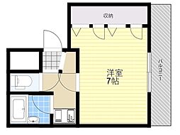 サンヒルズ.M 1Kの間取図画像