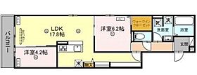 Villa Felicite  ｜ 大阪府大阪市住吉区長居4丁目（賃貸アパート2LDK・2階・64.86㎡） その2