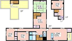 ロングヴィレッジ 2階4LDKの間取り